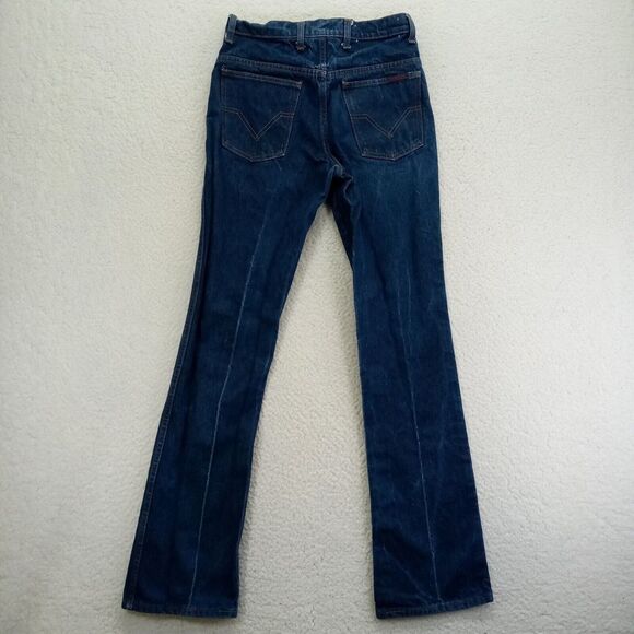 VTG Cowden Jeans Womens 30M (29x34) Highrise USA Cotton‎ Dark Denim Boot - Picture 4 of 11